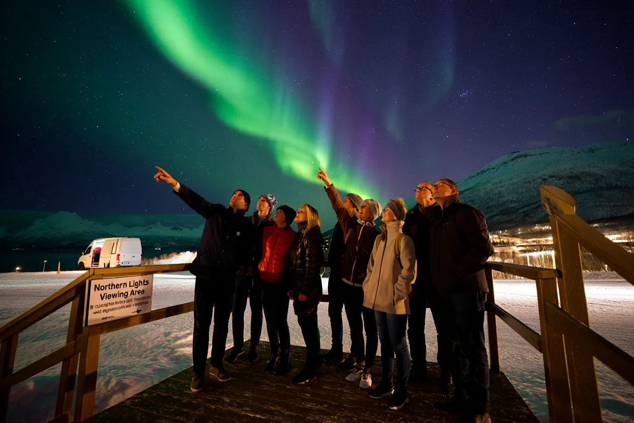 Tour de Auroras Boreales en Minibús